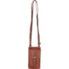 Exquisite Leather Smartphone Bag Tan: F-89