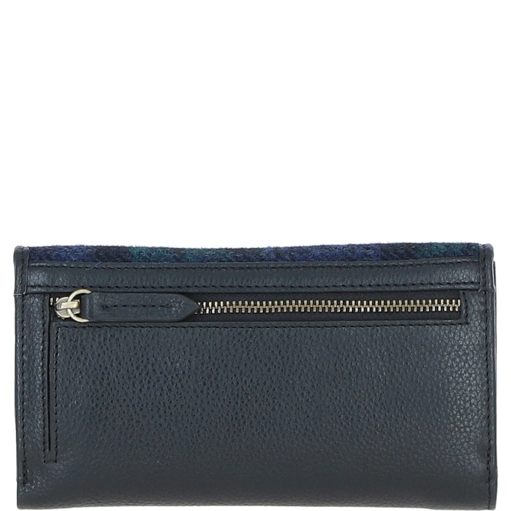 Exquisite Leather X Harris Tweed Twist-Lock Purse Black/Watch: TW-11-03-BW - Image 3