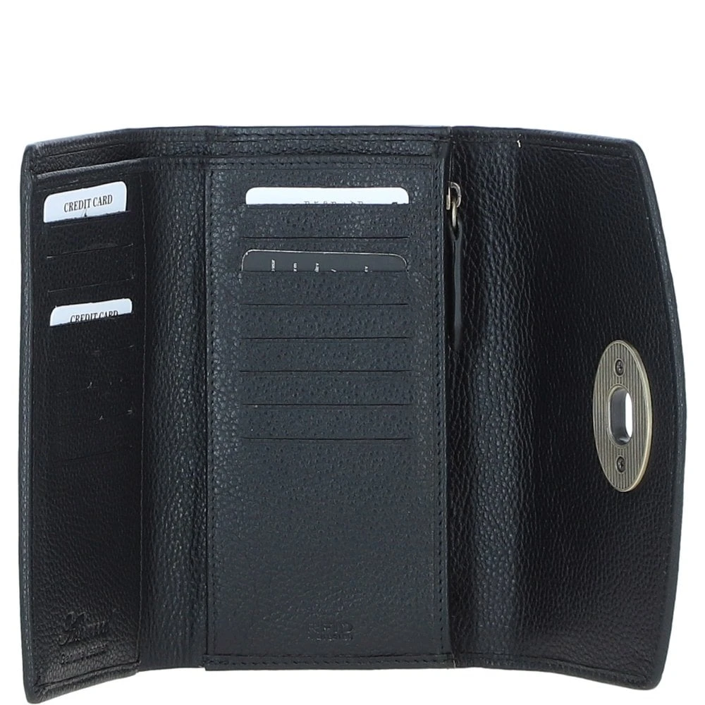 Exquisite Leather X Harris Tweed Twist-Lock Purse Black/Watch: TW-11-03-BW - Image 4