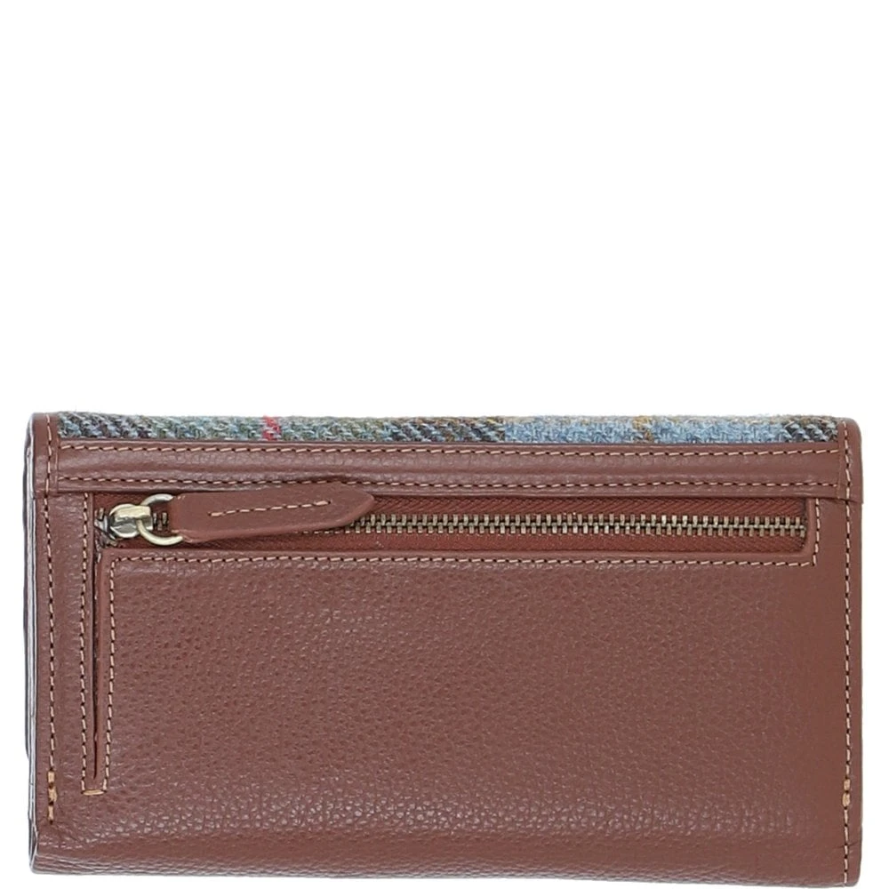 Exquisite Leather X Harris Tweed Twist-Lock Purse Tann/Mcload: TW-11-02-TM - Image 3