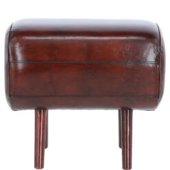 Exquisite Real Leather Pommel HorseStool Chestnut: LF-171