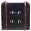 Exquisite Vintage Bedside Leather Drawer Blue: TBZ1UCO608