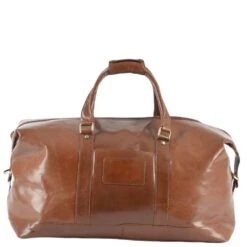 Extra Large Leather Travel Holdall Chestnut/vt: 2081