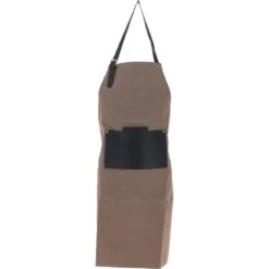 Canvas & Leather Apron Mud/grey: FEN-760