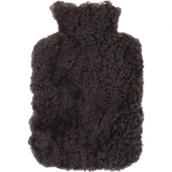 Curly Wool Hot Water Bottle Coffee