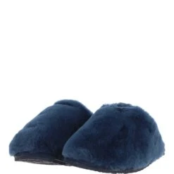 Ladies Classic Sheepskin Scuffs Navy: FSS