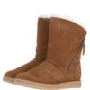 Ladies Sheepskin Boots Chestnut: Tiffany-Boots