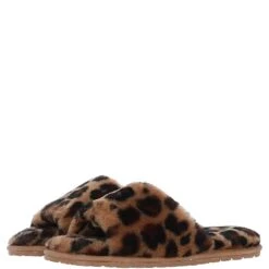 Ladies Sheepskin Sliders Leopard: Suzy