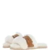 Ladies Sheepskin Sliders Tan: Sophie
