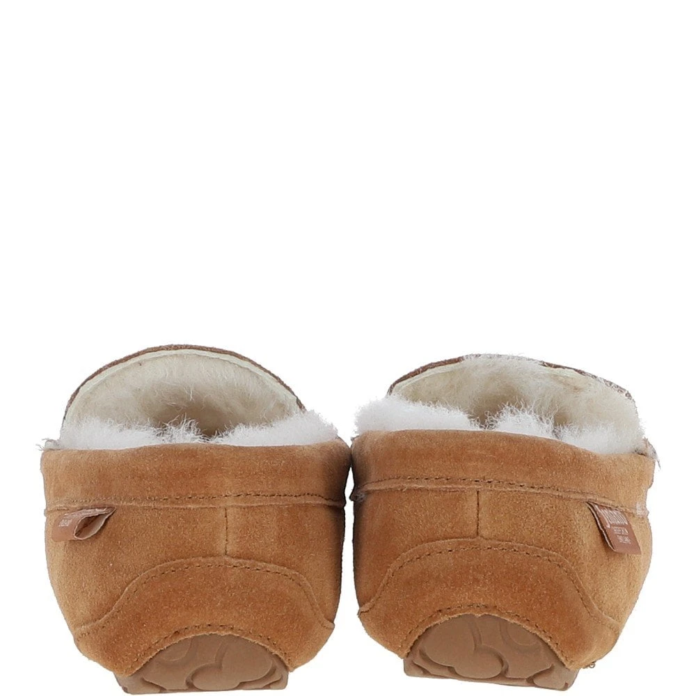 Ladies Suede Sheepskin Loafers Tan: FLSL - Image 3