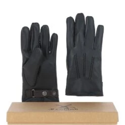 Leather Gloves Black/Brn: FEN-1009