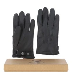 Leather Gloves Dk Brown/Blk: FEN-1009