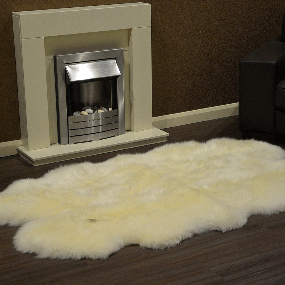 Luxury Sheepskin Octo Rug Ivory