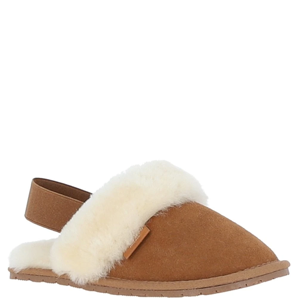 Real Sheepskin Wool Mule Slippers Tan: Elena - Image 2