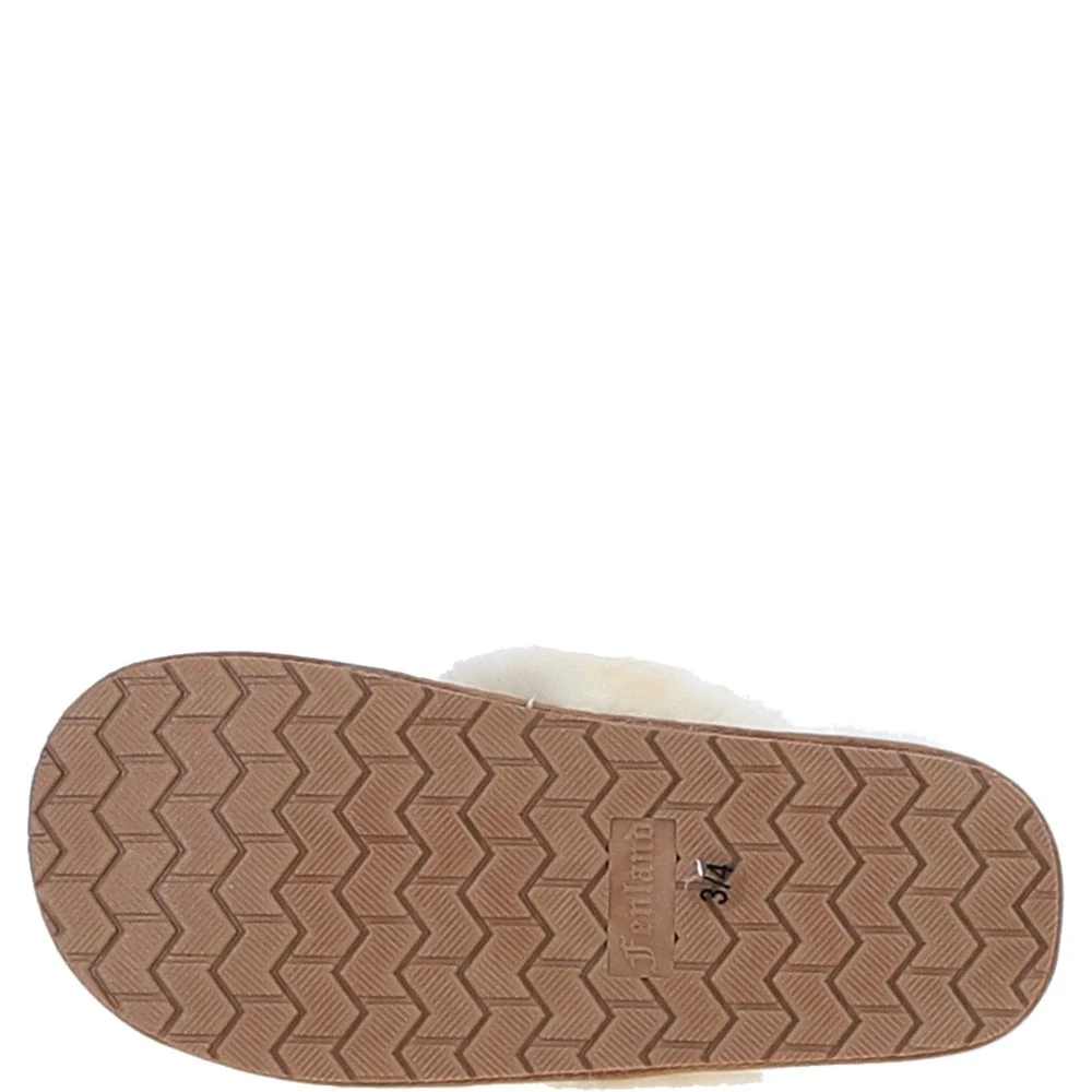 Real Sheepskin Wool Mule Slippers Tan: Elena - Image 4