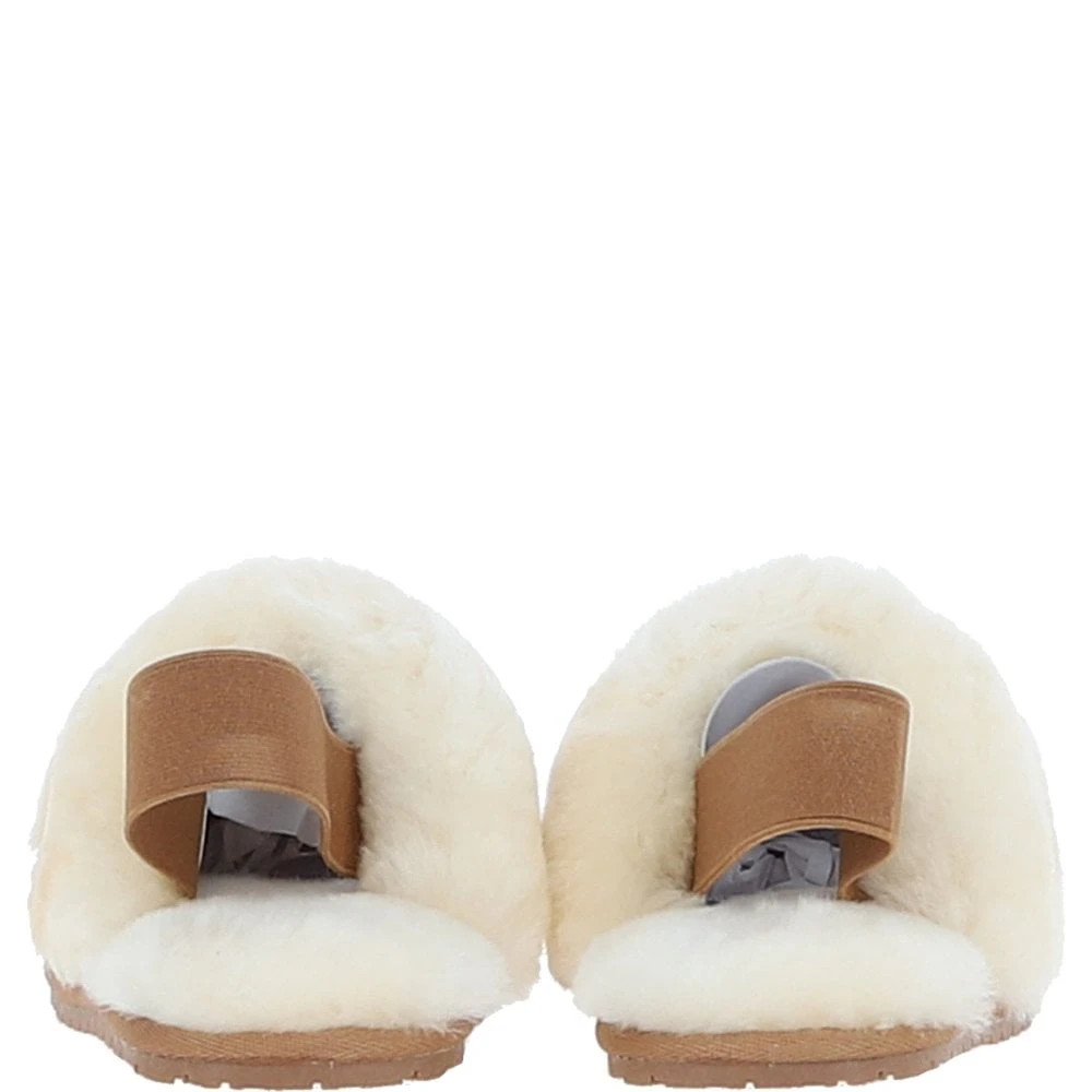 Real Sheepskin Wool Mule Slippers Tan: Elena - Image 5