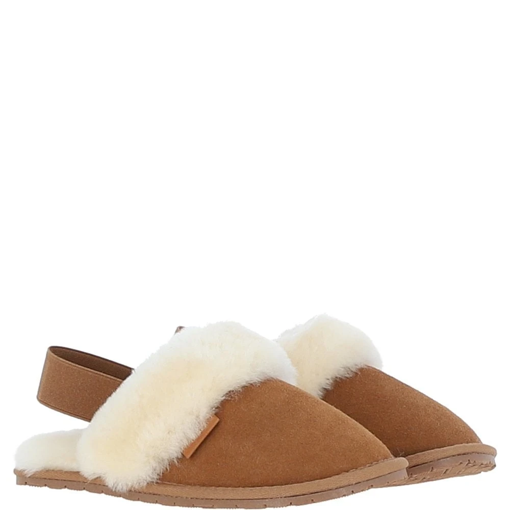 Real Sheepskin Wool Mule Slippers Tan: Elena - Image 6