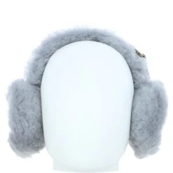 Sheepskin Winter Earmuffs Grey: Fen-205 Kids