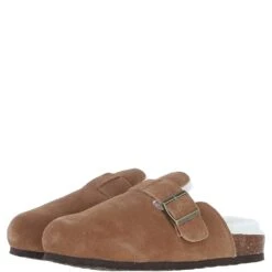 Unisex Sheepskin Slippers Tan: Cork-Slippers