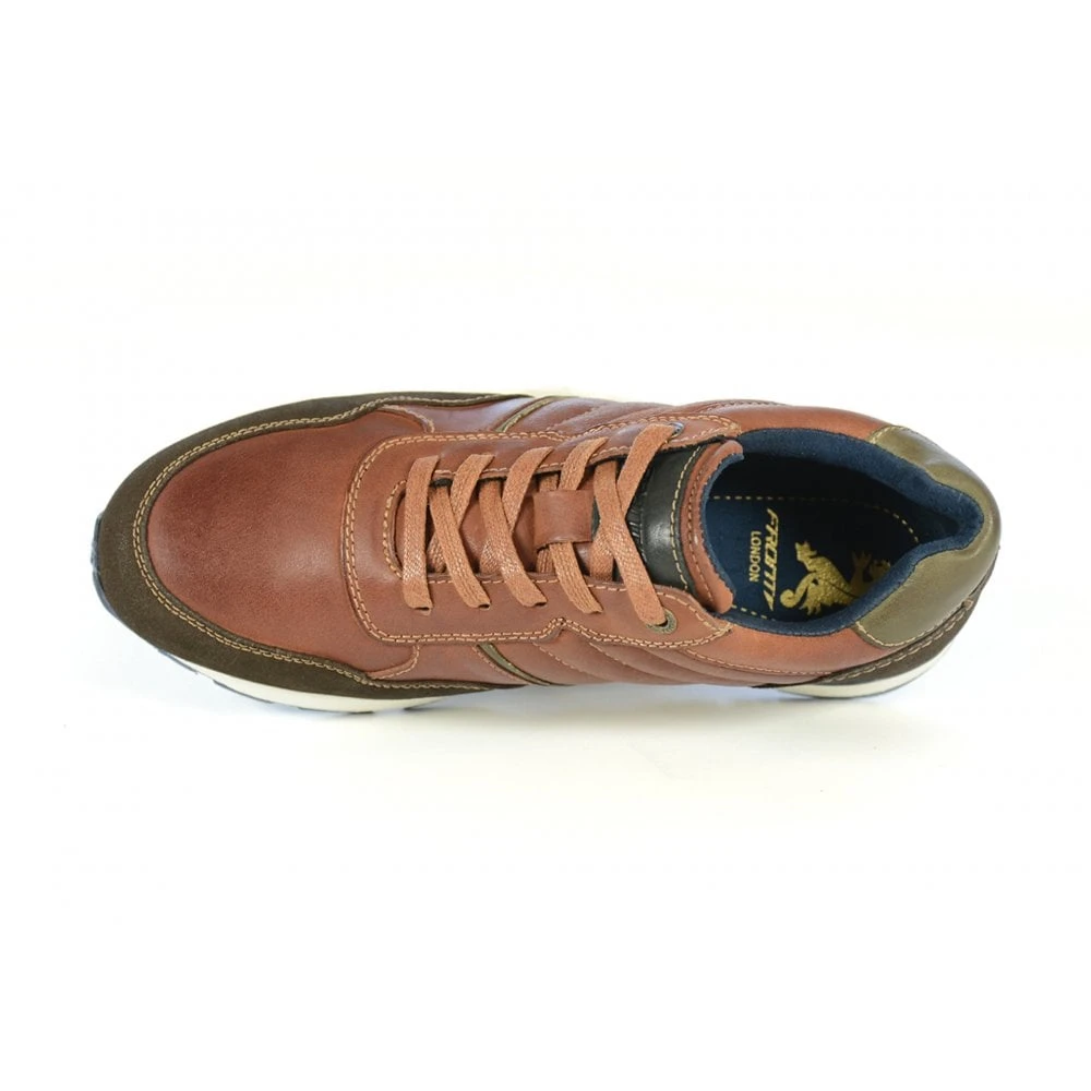 Casual Daily Men's Trainer Tan/Brown: LC OHIO - Image 4