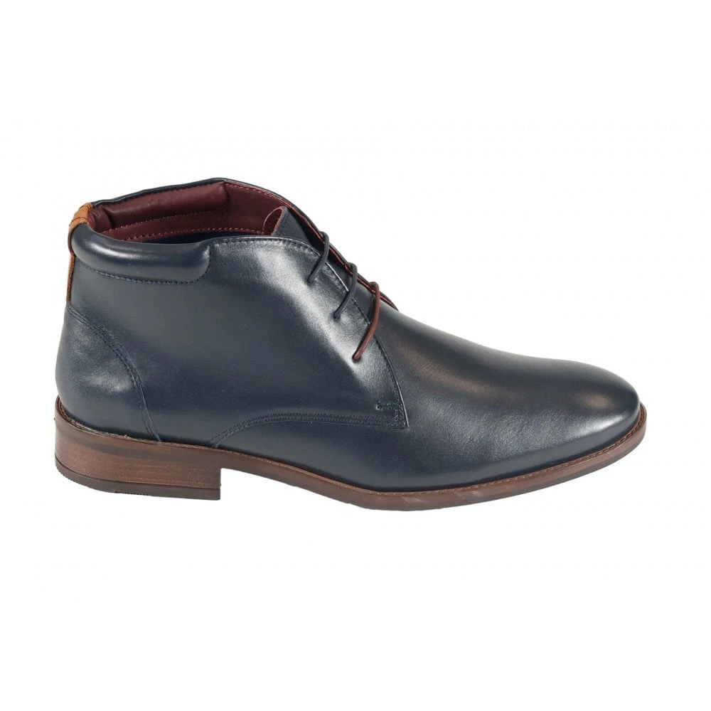 Men's Lace-up Chukka Boots Navy: LC LOGAN - Image 2