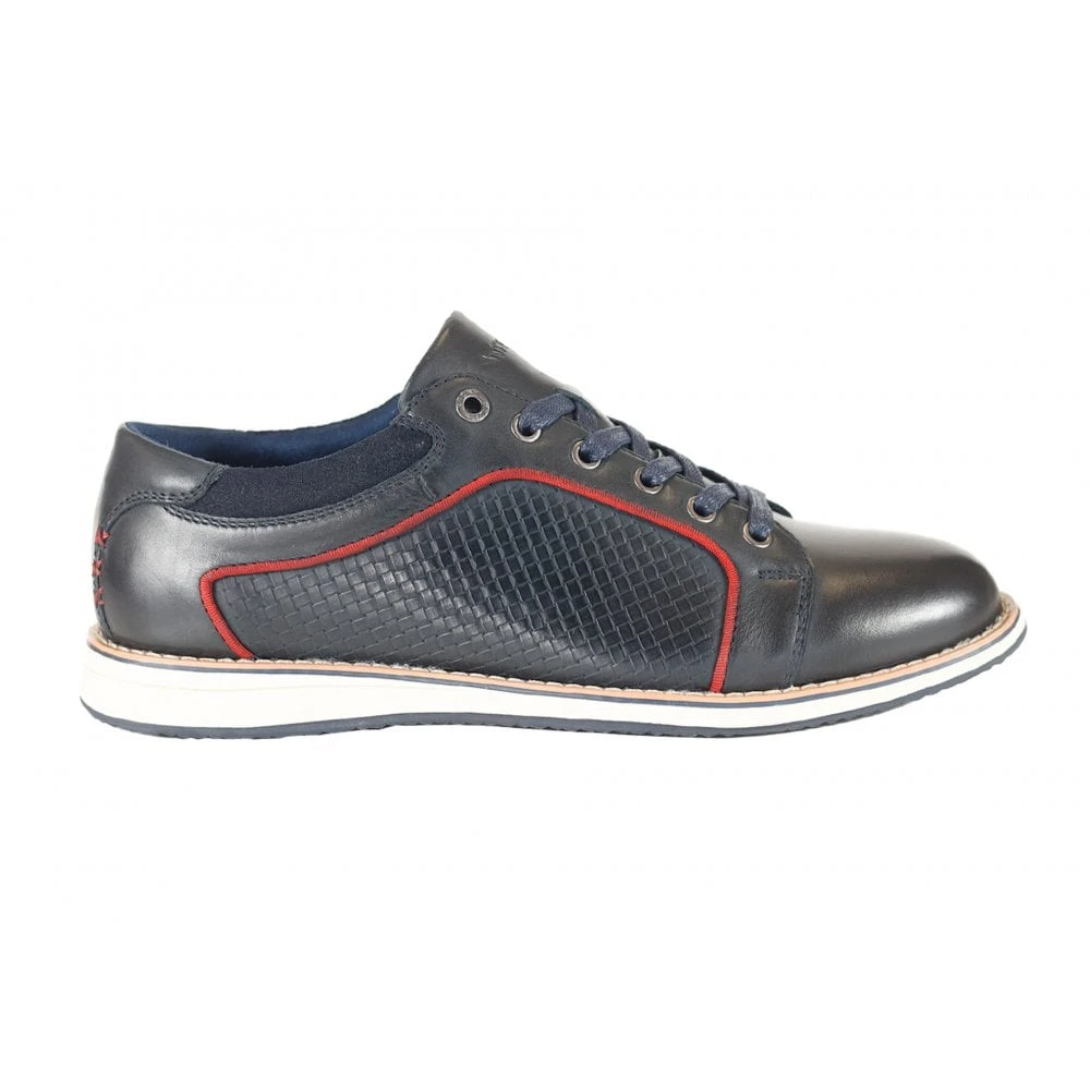 Men's Laced Trainer Shoes Navy: LC GINO - Image 2