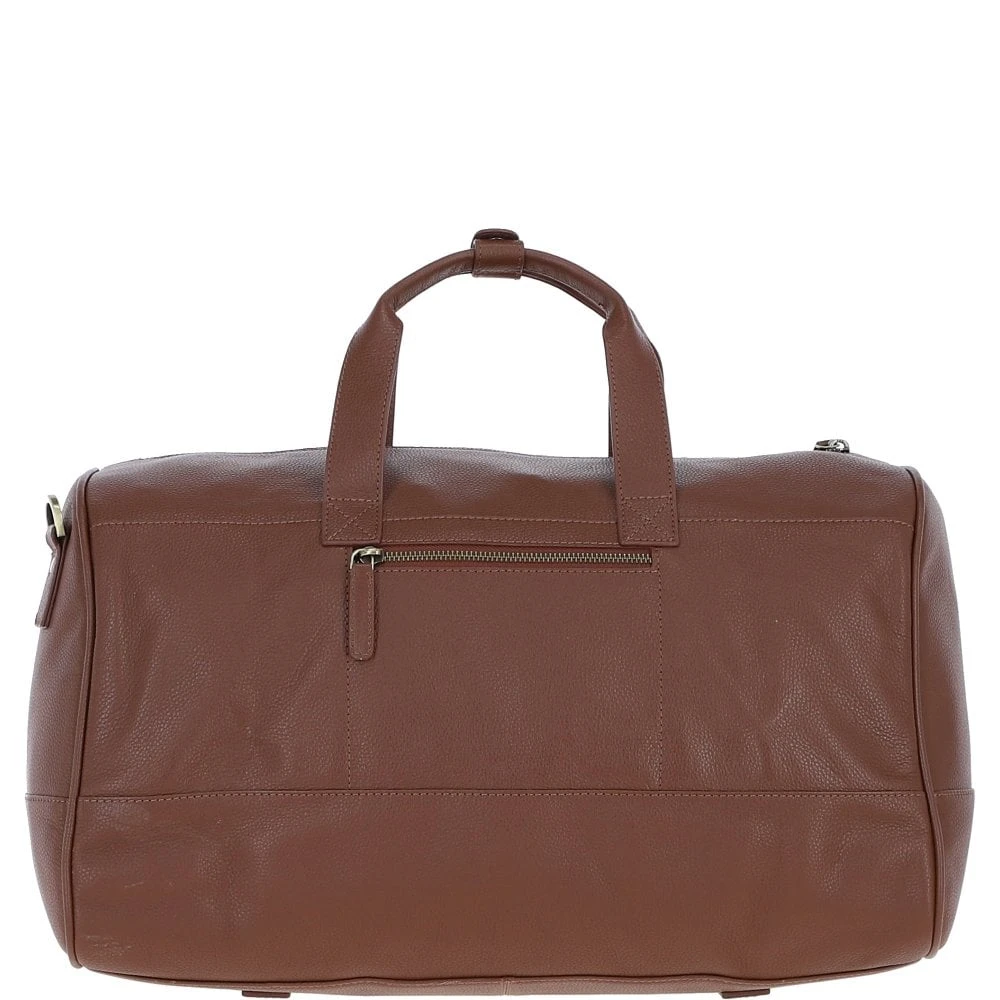 Leather Holdall Tan: GB-64955 - Image 3