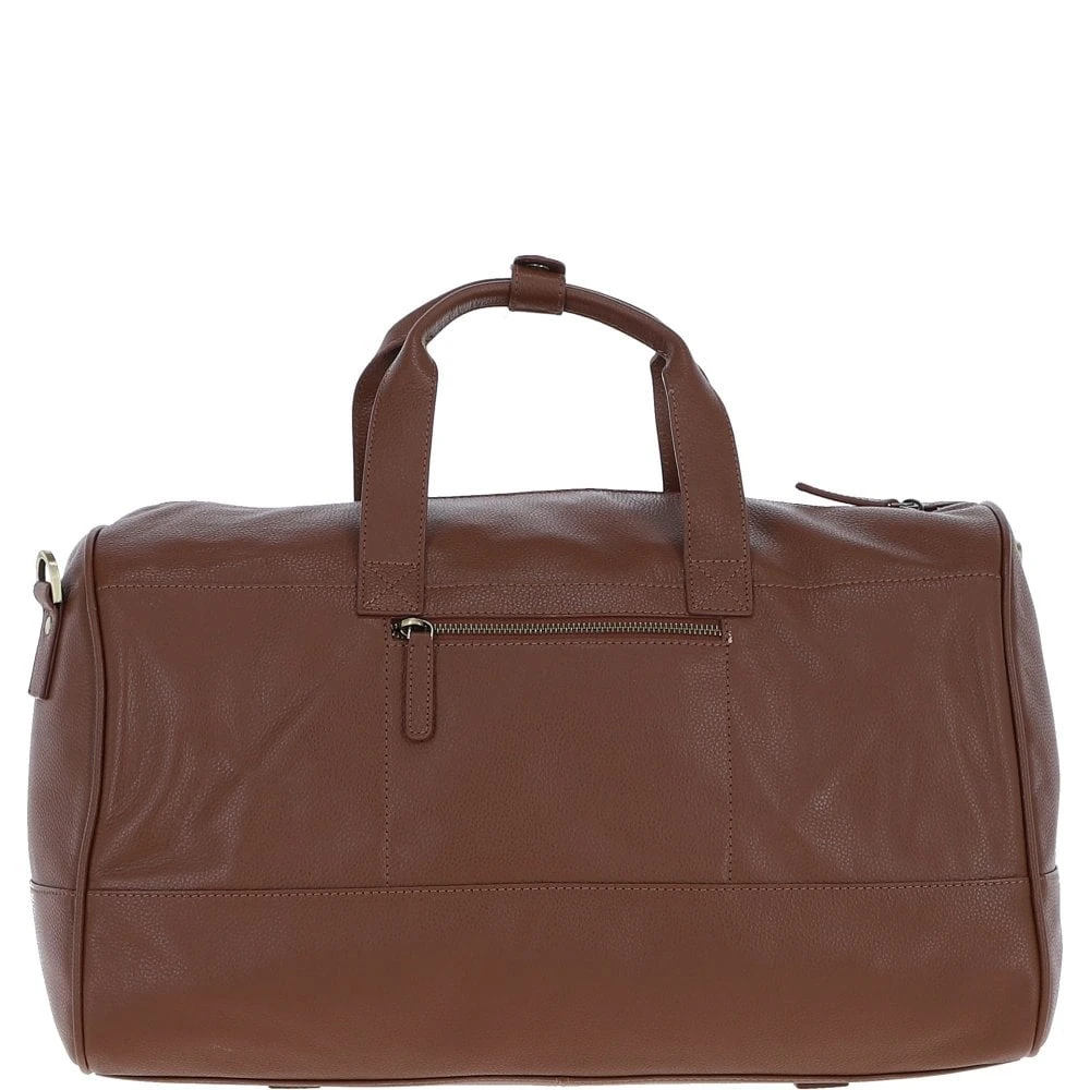 Leather Holdall Tan: GB-64961 - Image 3