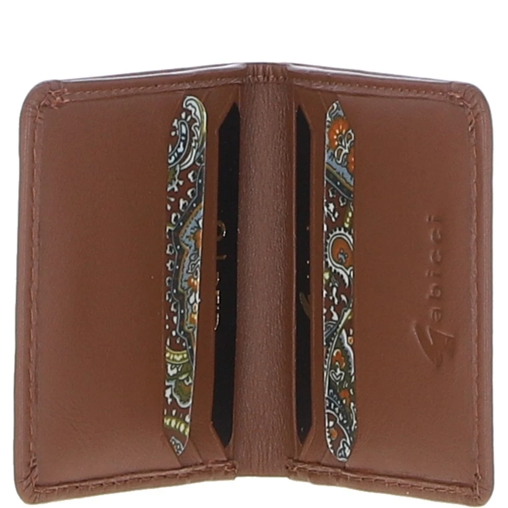 Small Leather 6 Card Billfold Wallet Tan: GB-803