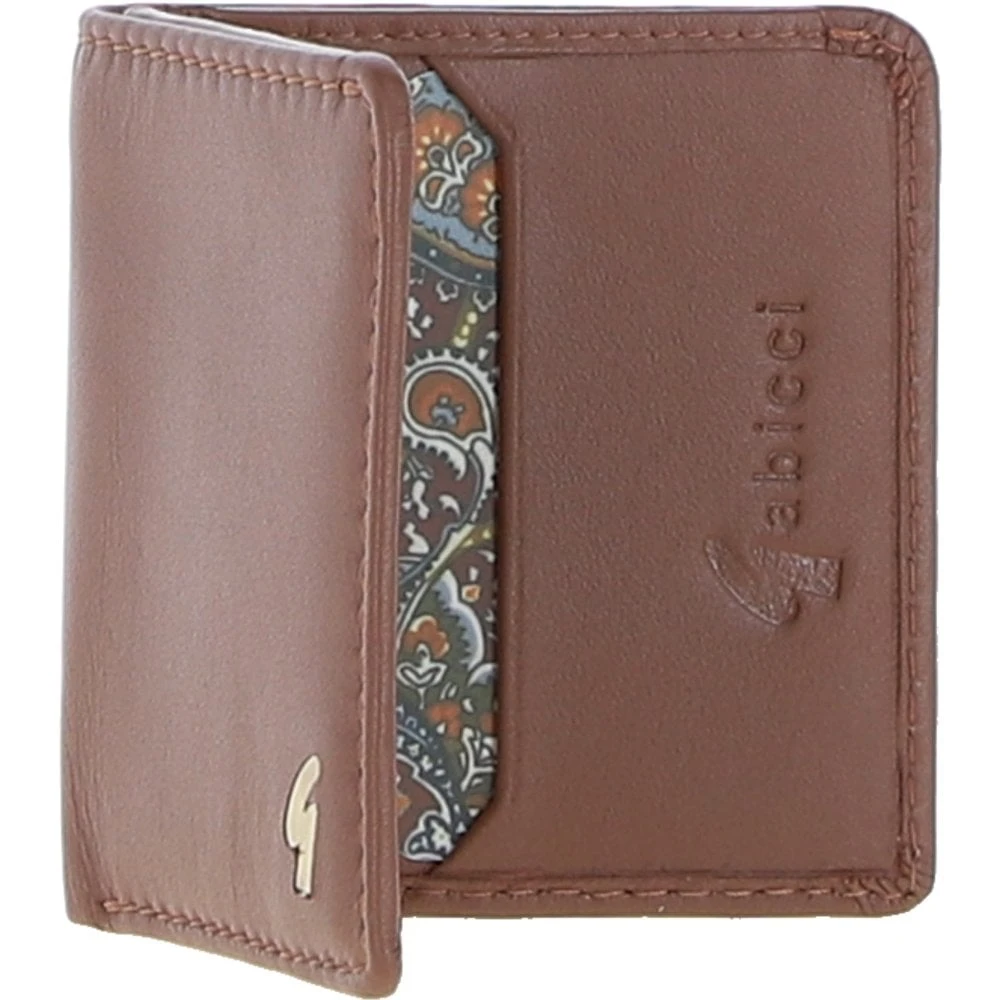 Small Leather 6 Card Billfold Wallet Tan: GB-803 - Image 5