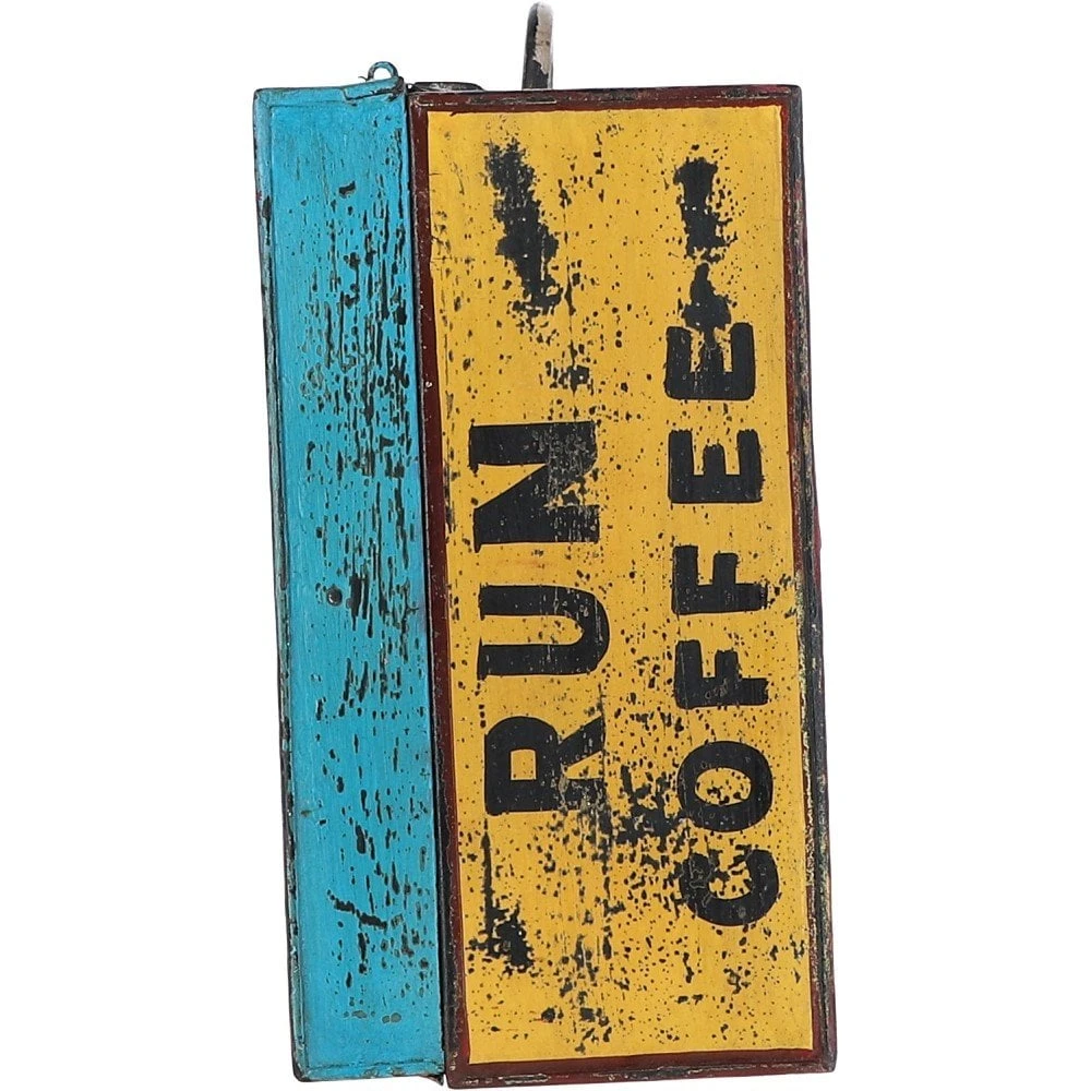 Hand Painted Iron Trunk Coffee: 532-1 - Image 5