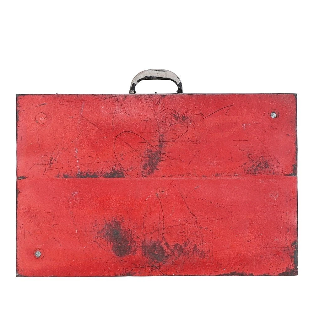 Hand Painted Iron Trunk Coffee: 532-1 - Image 6