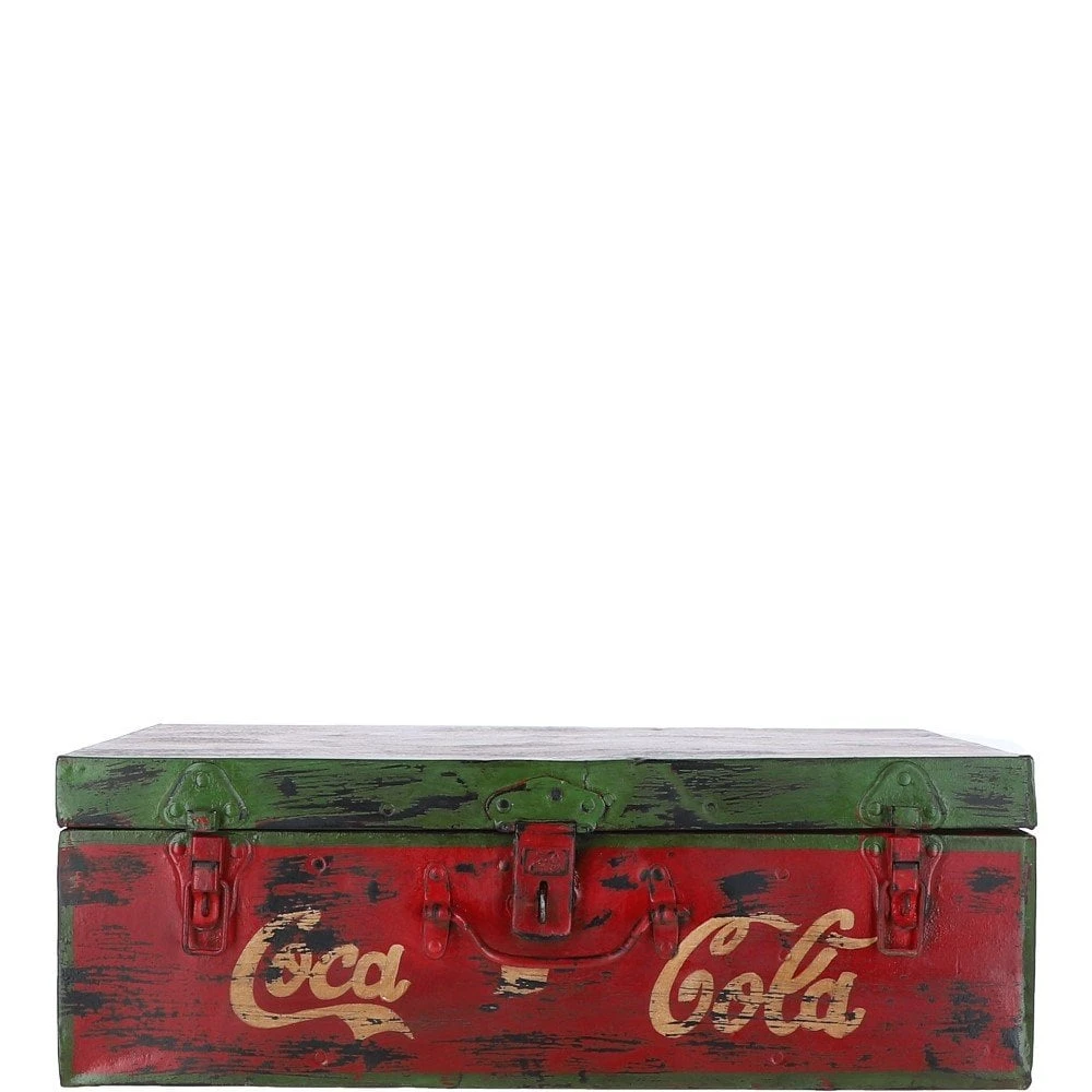 Hand Painted Iron Trunk Cola: 532-4 - Image 4
