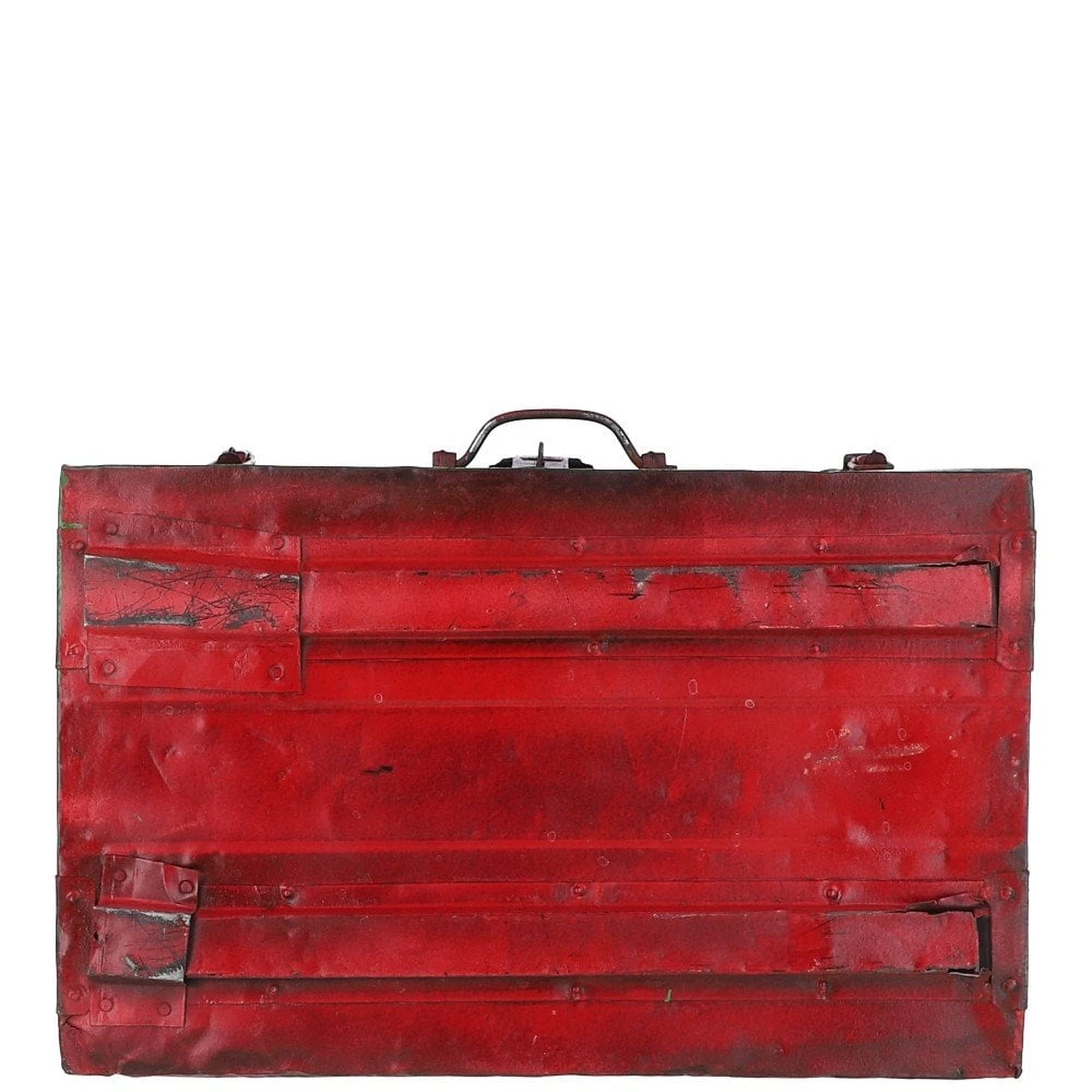 Hand Painted Iron Trunk Cola: 532-4 - Image 6