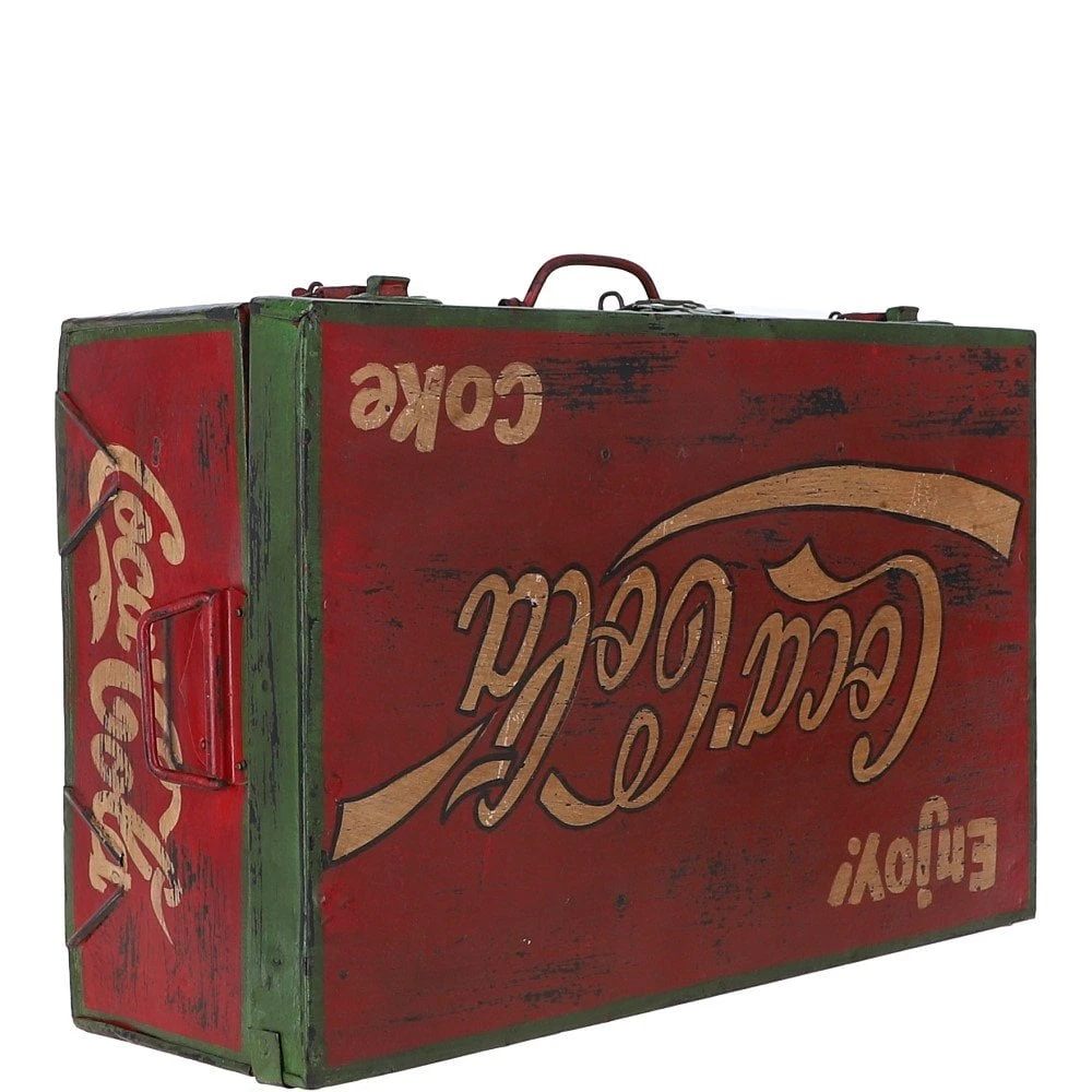 Hand Painted Iron Trunk Cola: 532-4 - Image 7