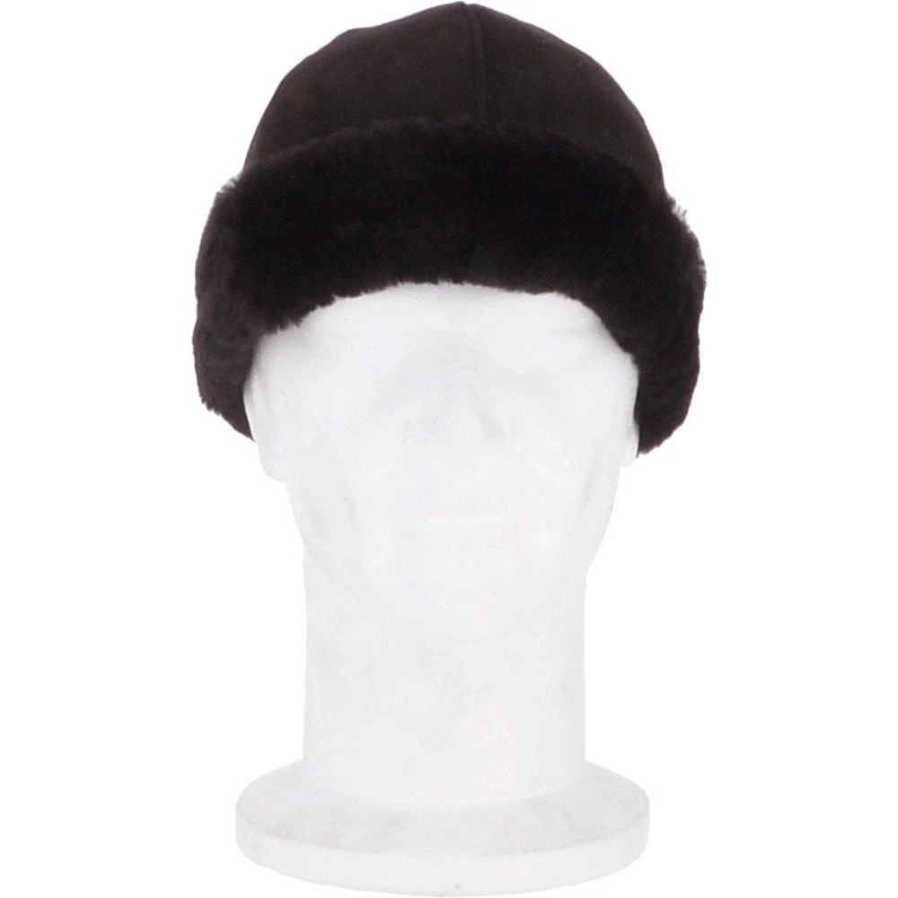 Ladies Luxury Sheepskin Hat Brown : Cahira