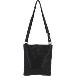 Ladies Michigan Pocket Crossbody Bag Black : M-68