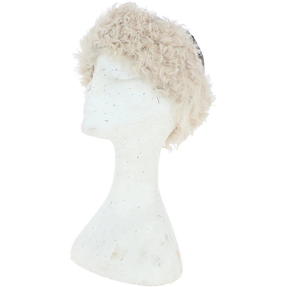 Ladies Vintage Curly Luxury Sheepskin Hat Brown/Cream: LVCSH - Image 3
