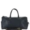 Large Leather Holdall Black: K-48