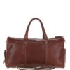 Large Leather Holdall Chestnut: K-48