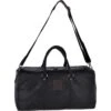 Large Leather Vintage Holdall Black/mud : F-87