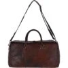 Large Leather Vintage Holdall Brandy : F-87