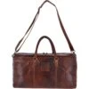 Large Leather Vintage Holdall Tan : F-87