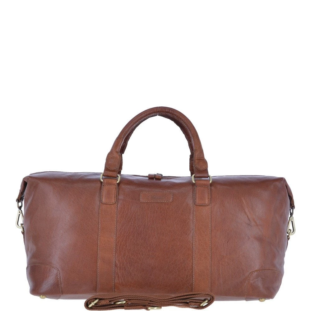 Large Leather Vintage Holdall Tan : G-36
