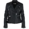 Leather Biker Jacket Black/nap: Soho