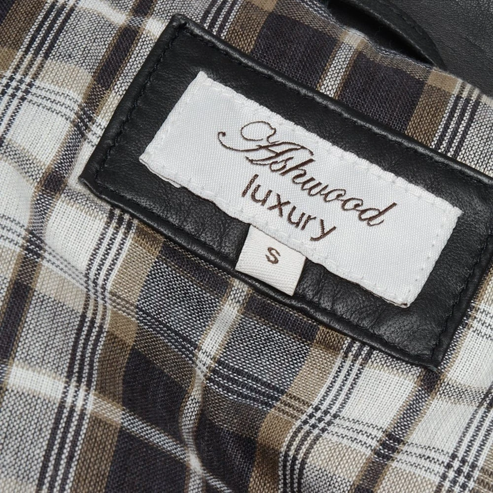 Leather Biker Jacket Black : Soltau - Image 6