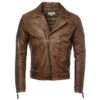 Leather Biker Jacket Timber : Soltau