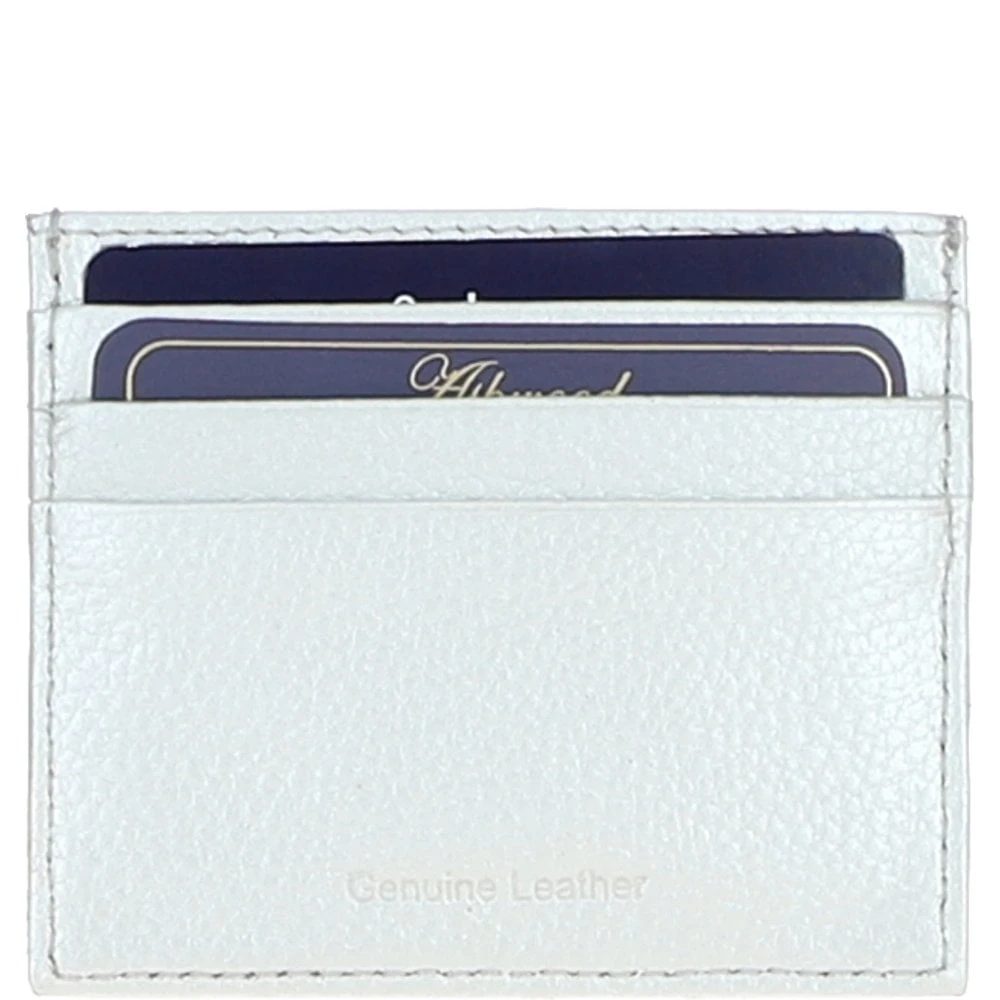 Leather Card Holder & Key Ring Gift Set Silver :slg-31342 - Image 3