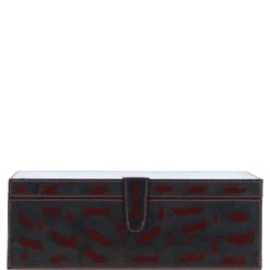Leather Decorative Home Accessories Box Black/red: AGC-44