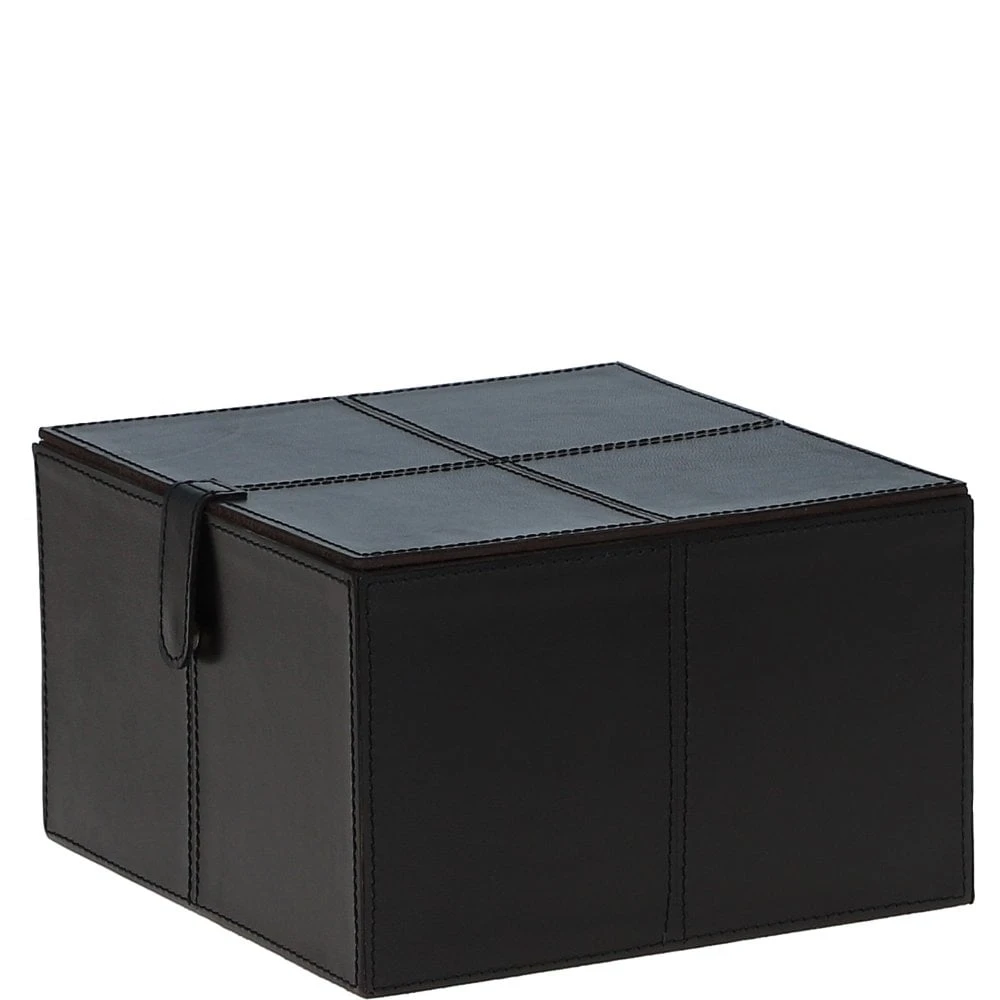 Leather Decorative Home Accessories Box Dk Brown: AGC-78 - Image 3